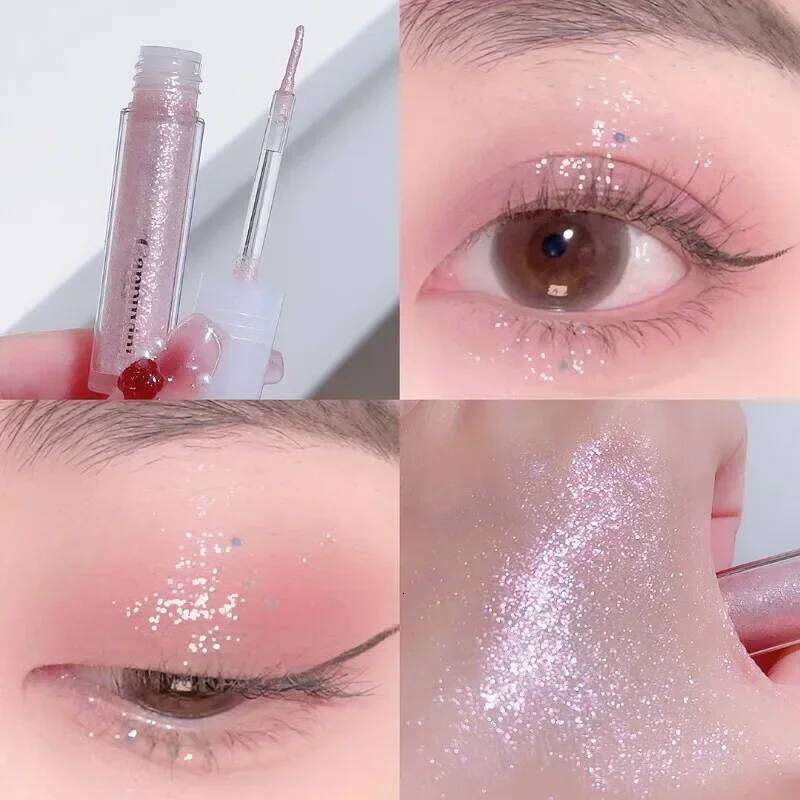 Dia Glitter Liquid Eyeshadow Highlighter Lying Silkworm Shiny Brightening Makeup Waterproof Lasting Women Party Beauty Tools X250726