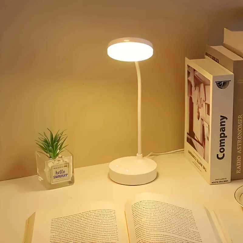 3-Level Dimmable Wireless LED Desk Lamp Touch Night Light USB Rechargeable Touch Lamp for Room Study Office XJ250725