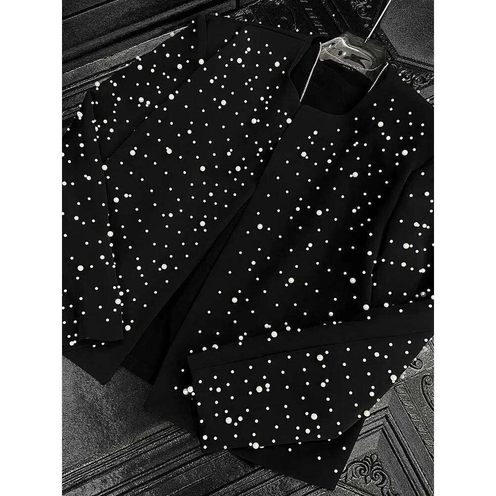 Men's 2025 Spring Korean Version High Street Coats Loose Comfort Trendy Short Tops Niche New High-End Beaded Design Jackets