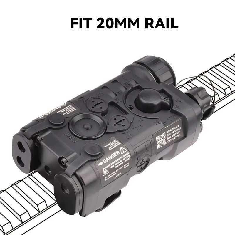 Tactical Airsoft NGAL Simple Version Red Dot Green Blue Indicator White LED Light Fits 20mm Rail Hunting Outdoor Weapon Gun W250722