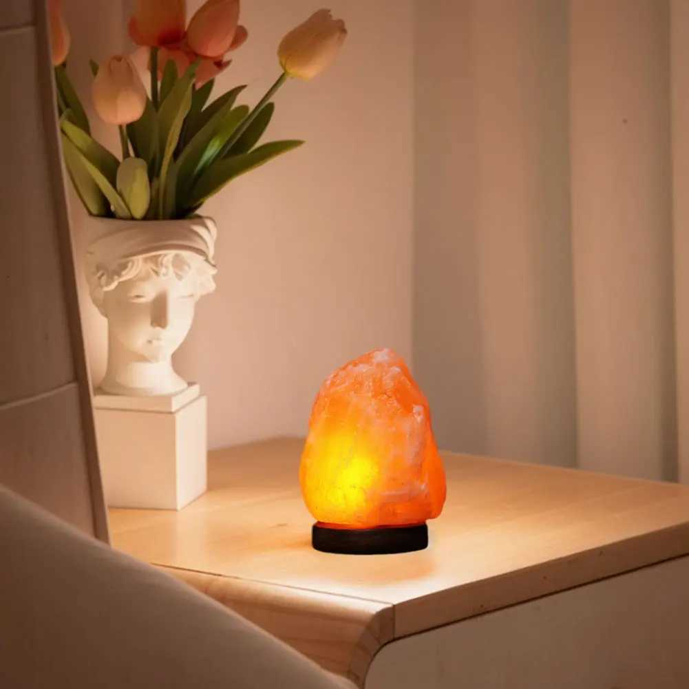 Himalayan Salt Lamp Crystal Salt Rock Lamp with Base Crystal Salt Light LED Ambient Lamp Home Bedroom Decoration XJ250725