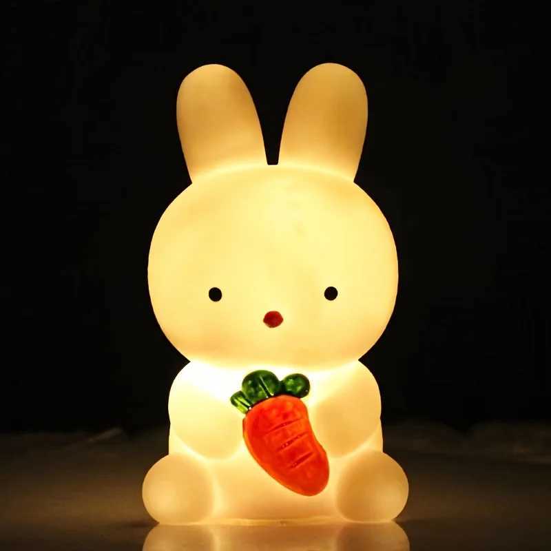 1PC Cute Cartoon Rabbit Light Girl LED Night Light Bedroom Living Room Light Rabbit Decorative Lamp Gift Light Bunny Gift XJ250725