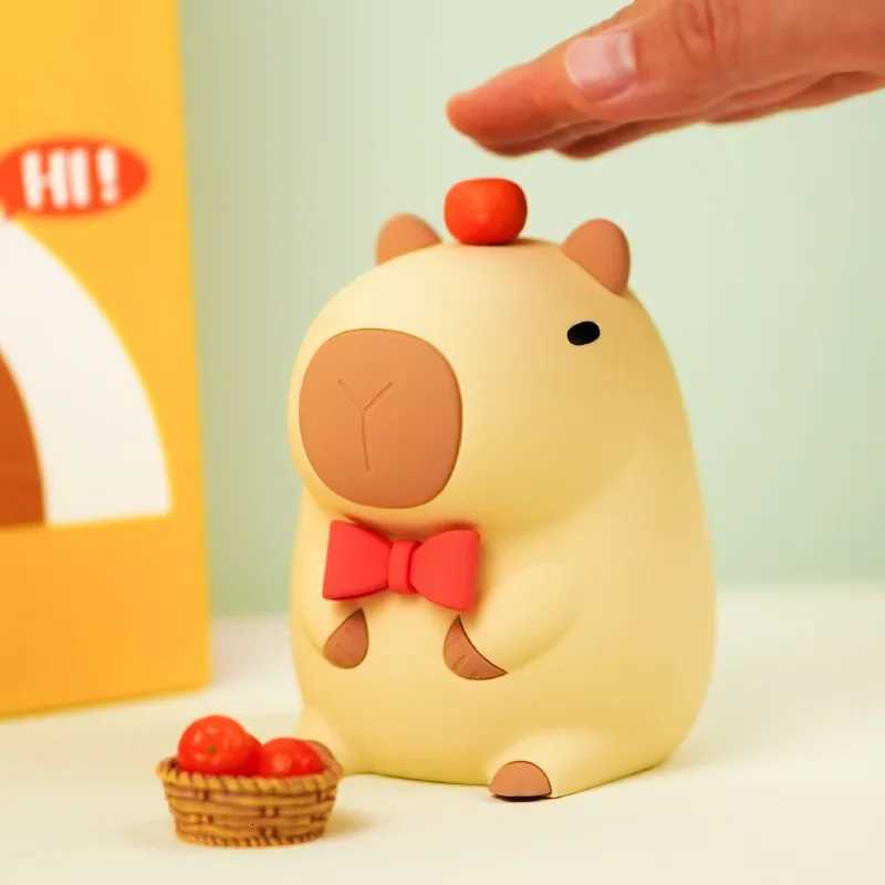 ute Tsartun Capibara Night Light Silicone Animal Lamp USB Rechargeable Timing Dimming Sleep Night Lamp for Childrens Gifts XJ250725