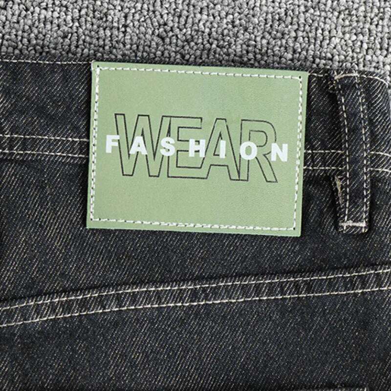 Embroidery Craft Black Wash Retro American Trend Jeans Men Slim Straight Leg Four Seasons Matching Pants