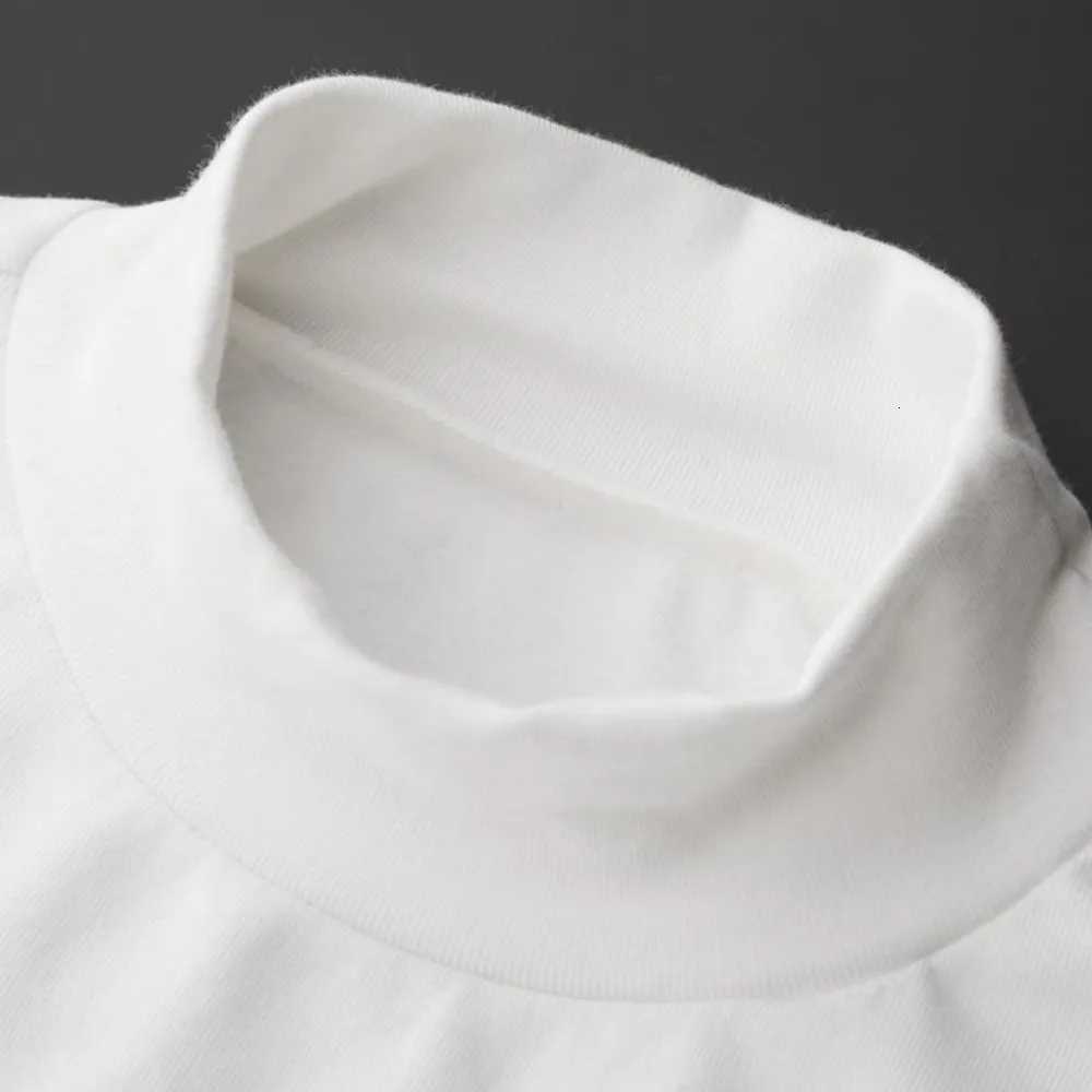 Mens Turtleneck T-Shirts Tops Full SLeeves Solid Color Thermal Winter Clothing Autumn Undershirt High Collar Wear T-shirt Z250725