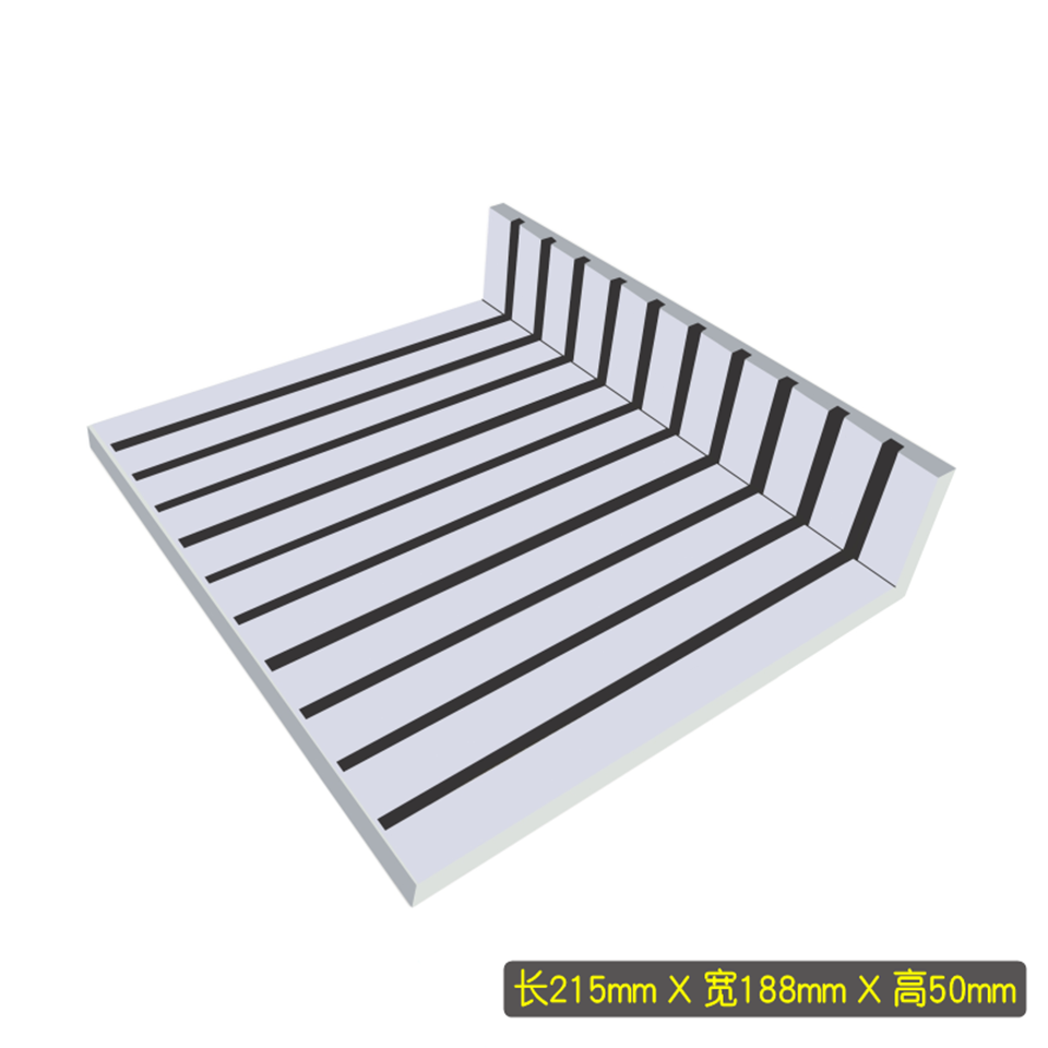 Professional Window Film Tester Display Stand, Aluminum Alloy Organizer Rack with 10 Glass Panels for Tint Sample Swatches and Demo Tools AL-521