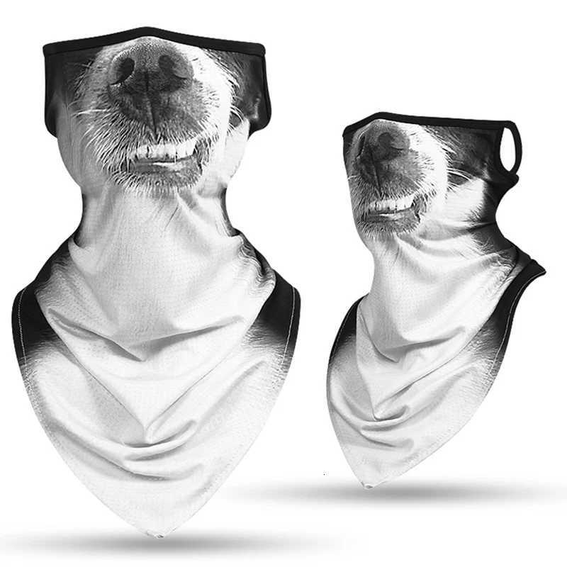 Animal Print Sport Scarf Cycling Bandana Hiking Hunting Camping Neck Warmer Face Cover Gaiter Women Men Balaclava Triangle Mask Z250725