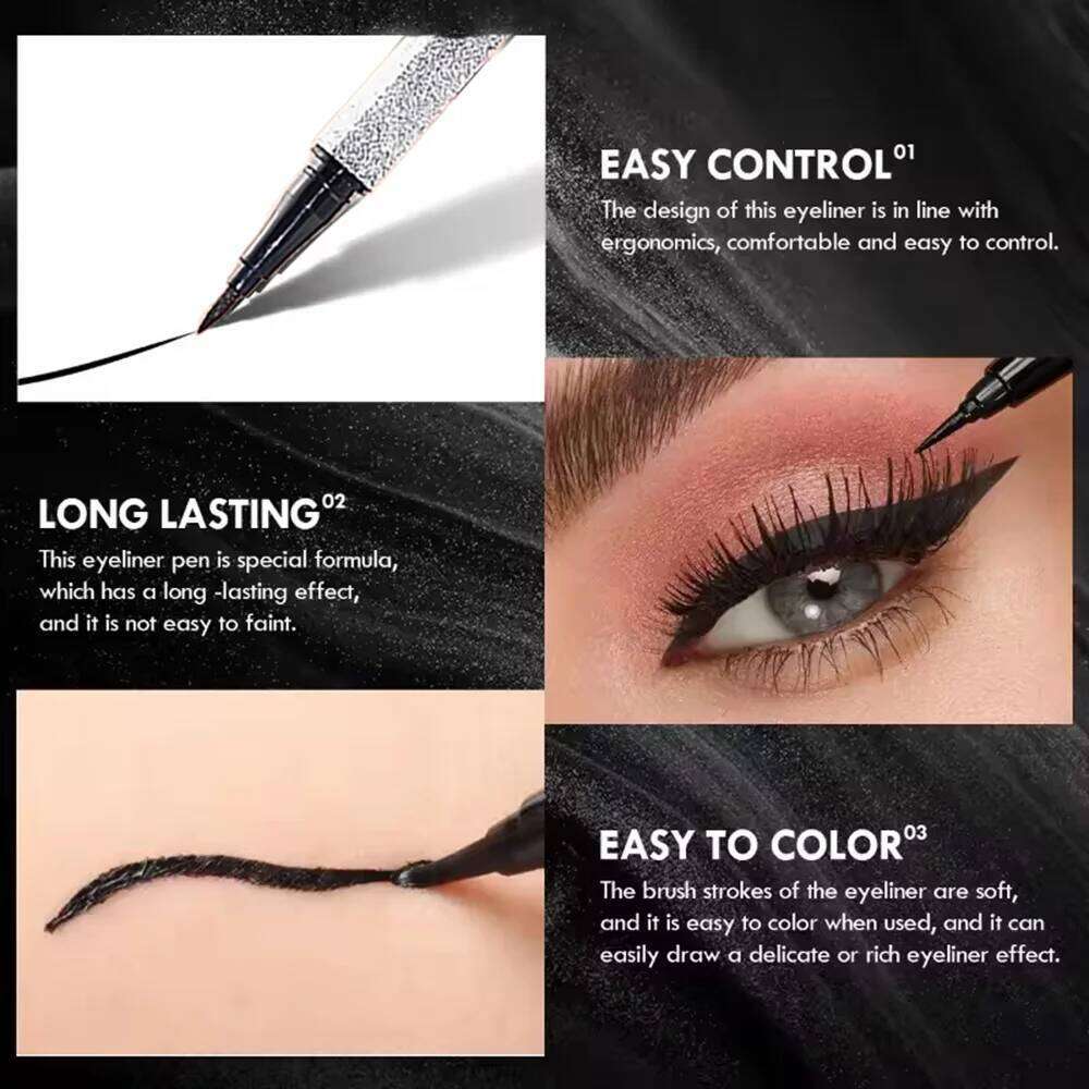 Starry Eyeliner Pen, Waterproof & Sdge-Proof,Quick-Dry,Long-Lasting,Matte Finish,lti-Look Eye Makeup,Safe for All Skin Types X250726