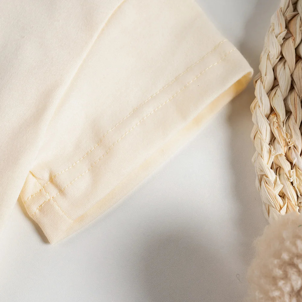 Summer Baby Clothes Cotton Set Bunny Embroidered TShirt Solid Color Elastic Waist Shorts Two Piece Sets Boys and Girls 250725