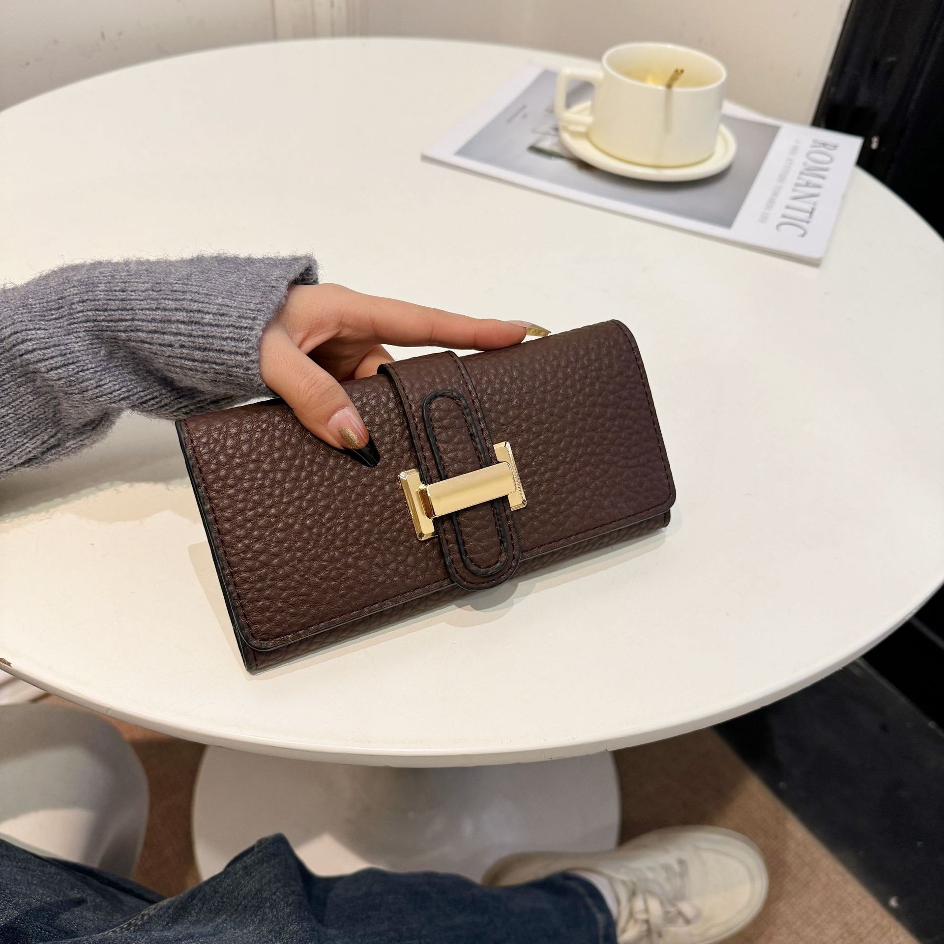 Designer Bag Autumn Winter Unisex Niche High-end Luxury Bag Feel Printed Chanel Style New 70% Off Card Holder Large And Small Wallets Free Shipping