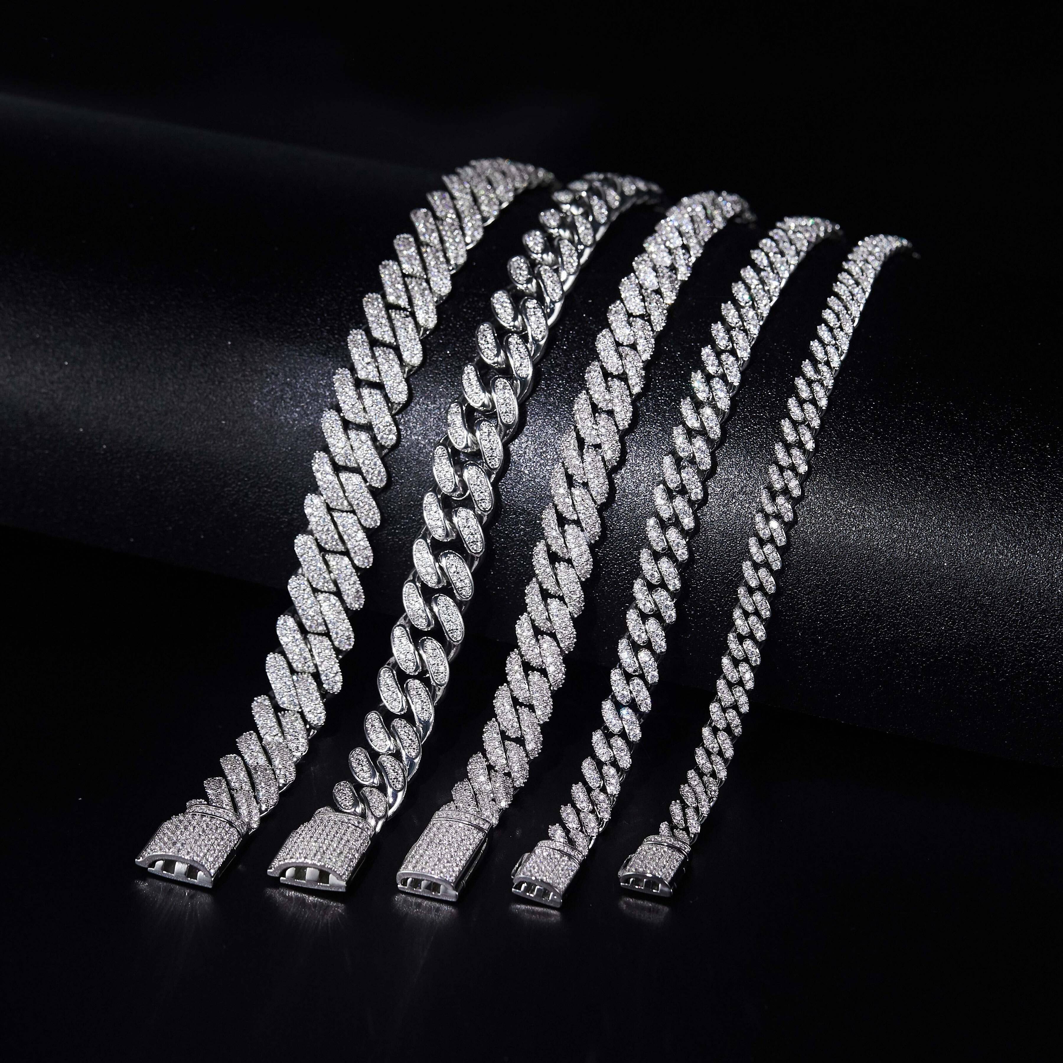 High Quality Customized Jewellery Cuban Chain Jewelry Necklaces 6mm-14mm Stainless Steel Rap Style Necklace