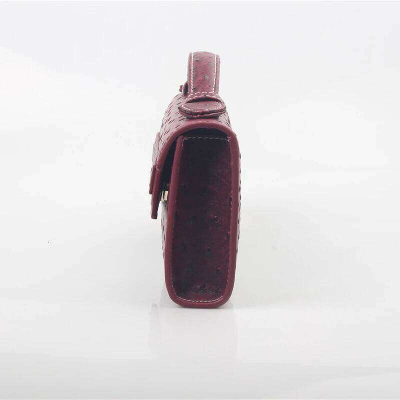 Alirattan Dubai New Women Ostrich Pattern Handbags 2025 Fashion PU Leather Emed Portable Clutch Ladies Evening Party Bag