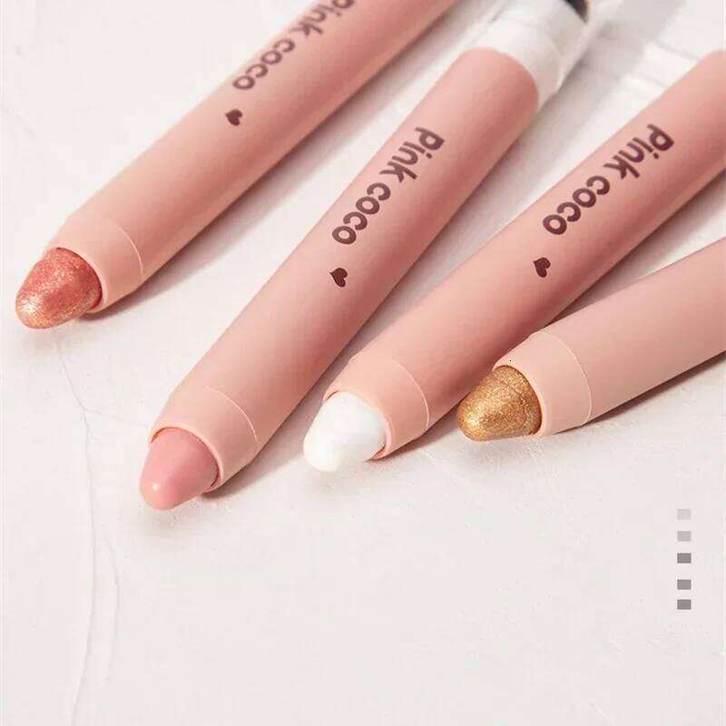 2 in 1 Pearly Stick Pencil Waterproof Glitter Matte Makeup High Pigmented Eyelid Under Crease Eyeshadow Pen X250726