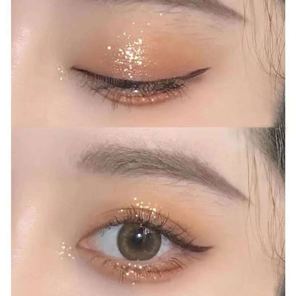 Sparkling Glitter Nine-color Low Saturation Butter Orange Brown Matte Eyeshadow Makeup Palette Cosmetics