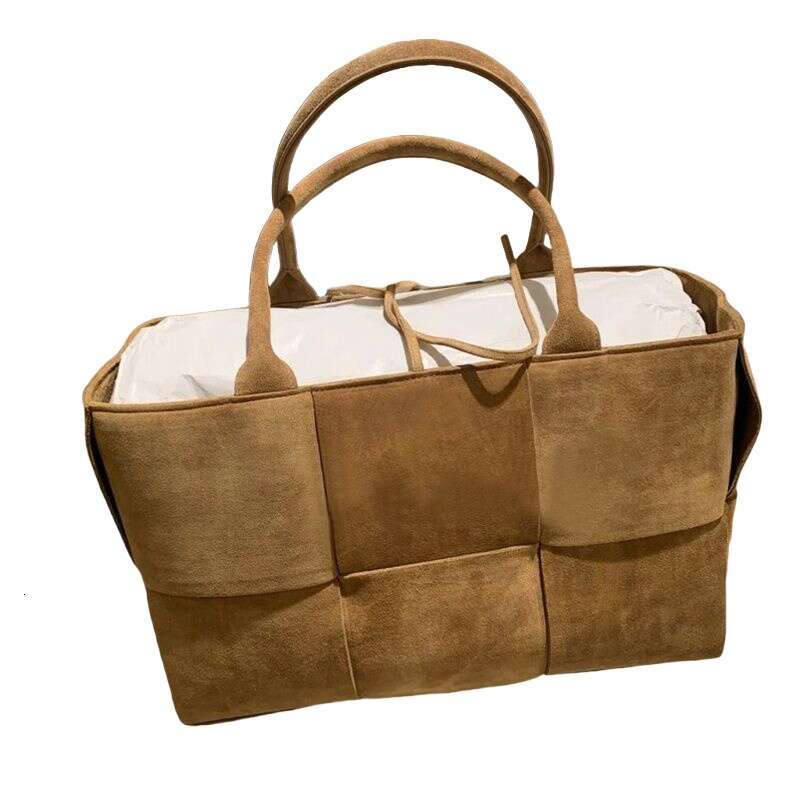 Designer Bag Tote Shoulder New Matte Woven Tote Bag Large Capacity Suede Crossbody Fashion Niche Light Luxury Trendy Internet Celebrity