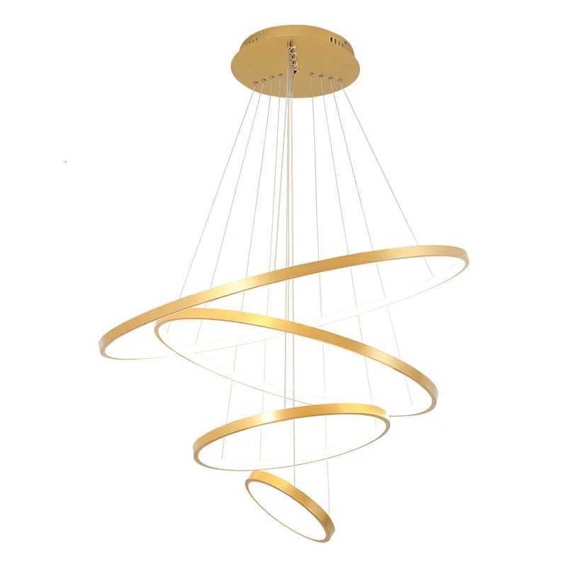 Modern Led Ceiling Chandelier For Villa Living Bedroom Dining Room Wrought Iron Chandelier Home Indoor Lighting Decorative Lamps XJ250725