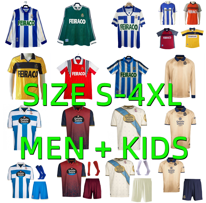25 26 Deportivo La Coruna Soccer Jerseys 2025 2026 Coruna LUCAS D.VILLARES BARBERO DAVO YEREMAY CAYARGA Home Deportivo de La CoruNa Shirt Uniforms Men kids kit