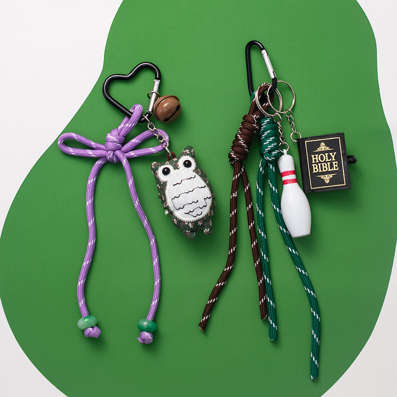 Versatile Woven Bag Charm Keychain Bag Pendant Trendy Backpack Pendant Exquisite 250726