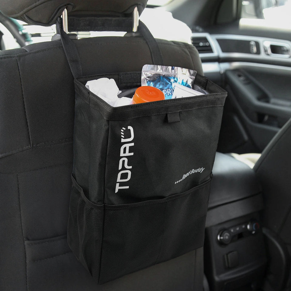 Stylish Reusable Auto Waste Basket Ideal For Keeping Your Ride Tidy