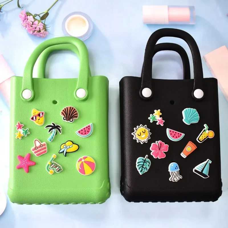 Jelly Charms Bags Accessories Bit Cute Dwe74 Jibz Rubber Women Beach Tote Handbag Pairing Decorative Buckles Croc Bogg Bag Pin L250725