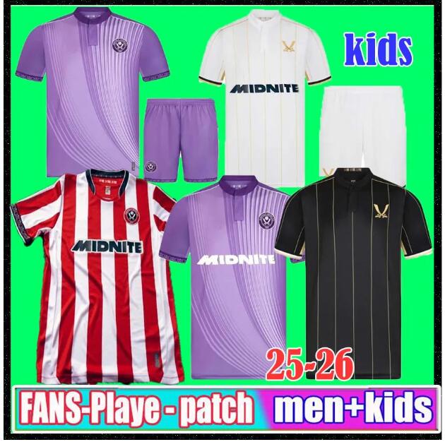 24 25 26 Sheffields HOME soccer jerseys away 25 26 AHMEDHODZIC HAMER Uniteds SOUZA DAVIES BOGLE BREWSTER MCBURNIE SHARP NDIAYE TRAORE Football Shirt