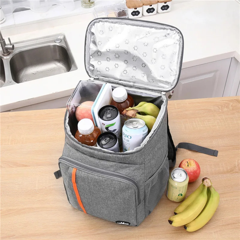 18L Portable Thermal Lunch Bag Food Box Durable Waterproof Cooler Ice Insulated Case BBQ Camping Oxford Dinner Backpacks Icebox 250723