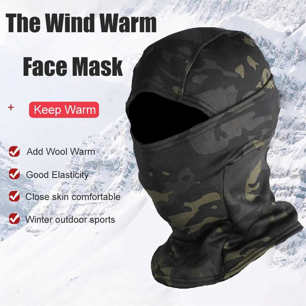 Winter Fleece Keep Warm Camouflage Balaclava Polar Fleece Cycling Full Face Mask Outdoor Motorcycle Ski Helmet Inner Cap Mask Z250725