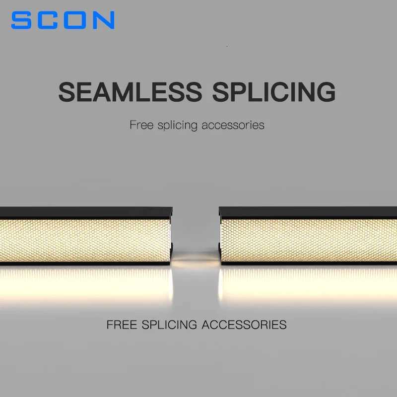 SCAN Modern Linear Pendant Lights Minimalist LED Long Strip Lighting For Dining Table Office Room Cord Hanging Lamp Lustre XJ250725