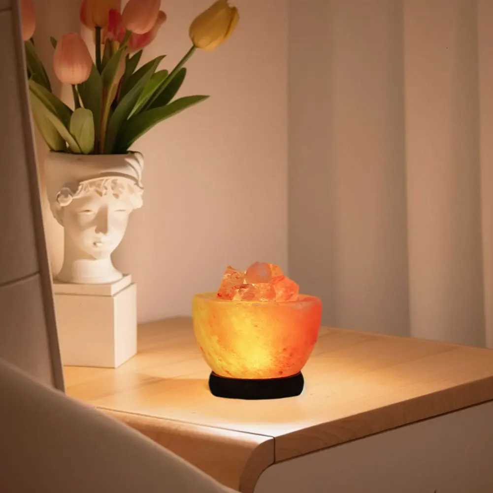Himalayan Salt Lamp Crystal Salt Rock Lamp with Base Crystal Salt Light LED Ambient Lamp Home Bedroom Decoration XJ250725