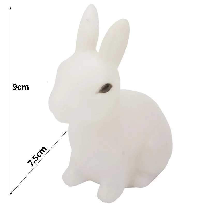 Colorful Rabbit Night Lights for Children Baby Gifts Cartoon Cute Animal Bunny Lamp Christmas Decoration Kids Birthday Gift XJ250725