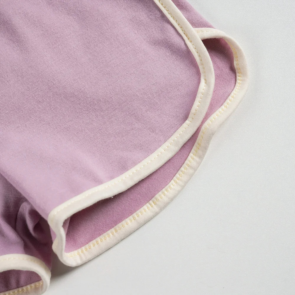 Summer Baby Clothes Cotton Set Bunny Embroidered TShirt Solid Color Elastic Waist Shorts Two Piece Sets Boys and Girls 250725