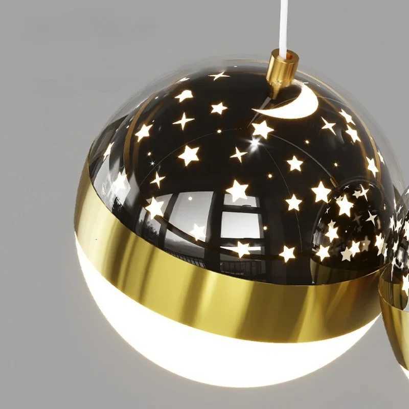 Creative Chandelier Living Dining Table Kitchen Hanging Led Light Star Sky Design Pendant Modest Ceiling Lamps for Room DimmableXJ250725