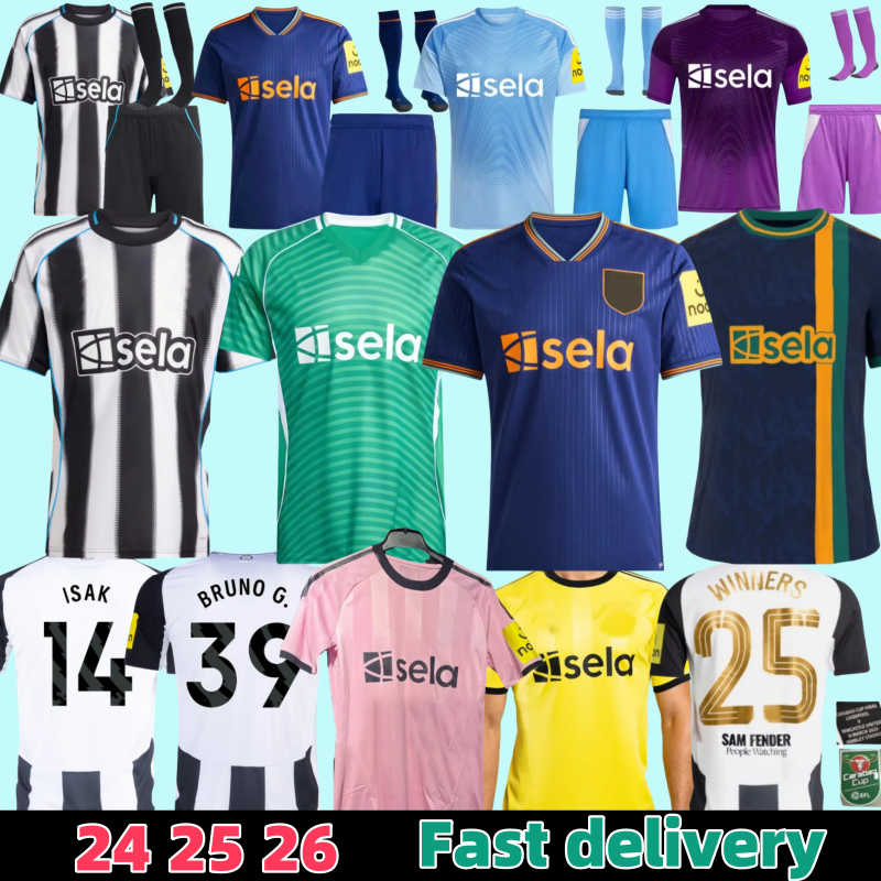 ISAK 24 25 26 newcastl e soccer jerseys CARABAO CUP NEWCASTL FINAL Special Edition burn 2024 2025 NUFC BARNES BRUNO G. Gordon MURPHY TONALI Football Shirt fans Player