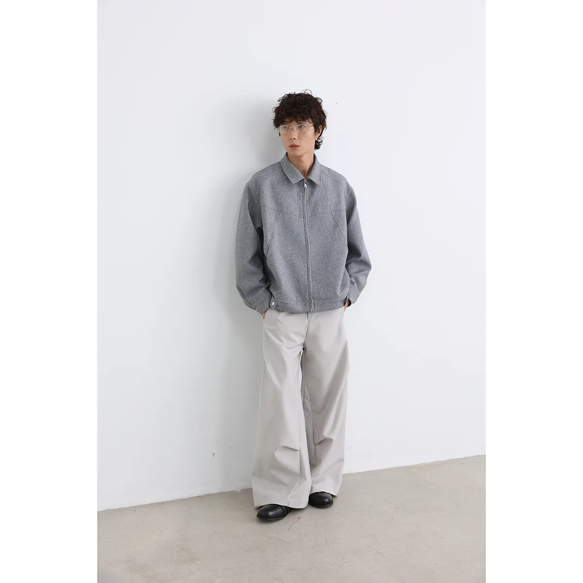 Mens Spring Autumn Lapel Tool Jacket Cityboy Japanese Koran Streetwear Loose Vintage Fashion Casual Cargo Coat 250717