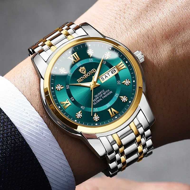 2023 Fashion Quartz Wristwatches Gold Diamond Clock Men Luxury Watch Automatic Watches Mens Gifts Relojes X250726