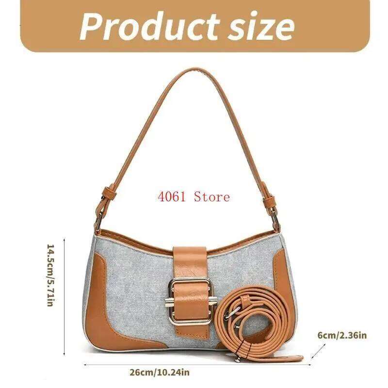 Fashion Shoulder Bag For Women PU Leather Crossbody Purse With Adjustable Strap