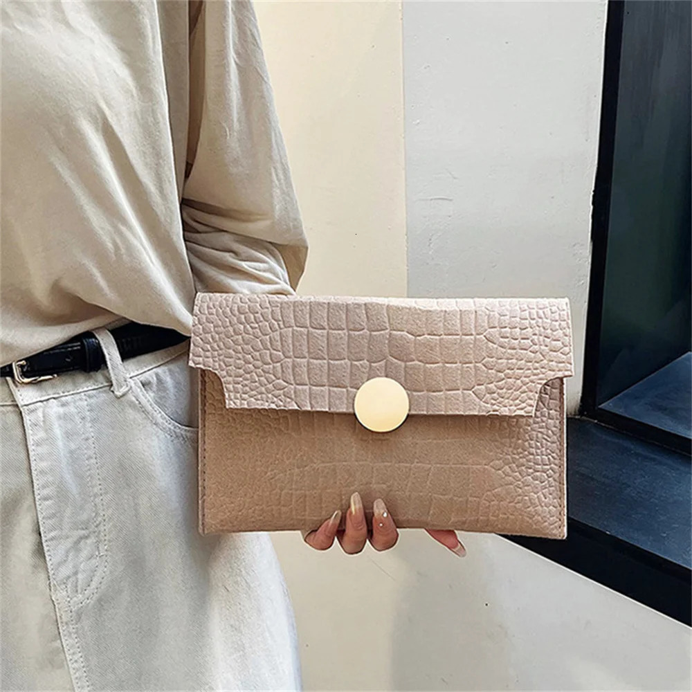 Felt Large Capacity Handbag Women Bags Fashion Stone Pattern Clutches Envelope Wallet Square Clutches For Wedding Party 250723
