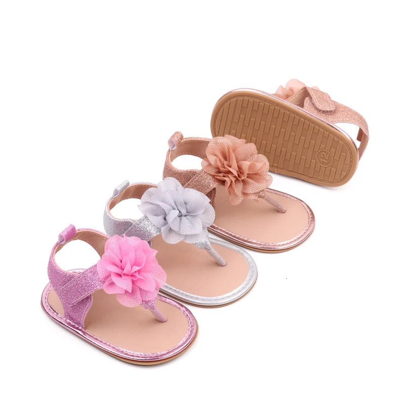 Baby Shoes Summer Sandals Cute Flower AntiSlip Sole born Toddler PreWalking Practice High Quality Fashion BHX3207 250725