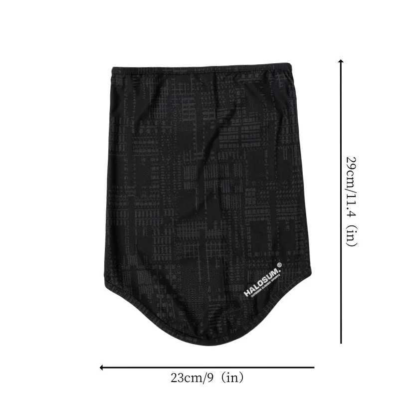 Thin Breathable Quick-dry Outdoor Face Mask Sun Protection Summer Silk Scarf Letter Pullover Neck Warmer Z250725