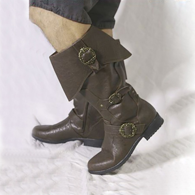 Medieval Costume Shoes: Authentic Viking-Style Leather Boot Collection