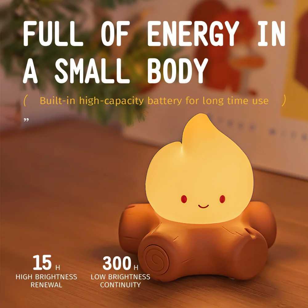 Rechargeable Cute Night Light Led Candles Table Lamp USB Minimalist Desk Bedroom Bar Room Decoration Atmosphere Mood Light XJ250725