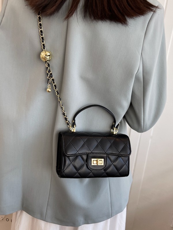 Elegant Handbag with Reflective Trim and Ornate Jewelry Embellishments CC01