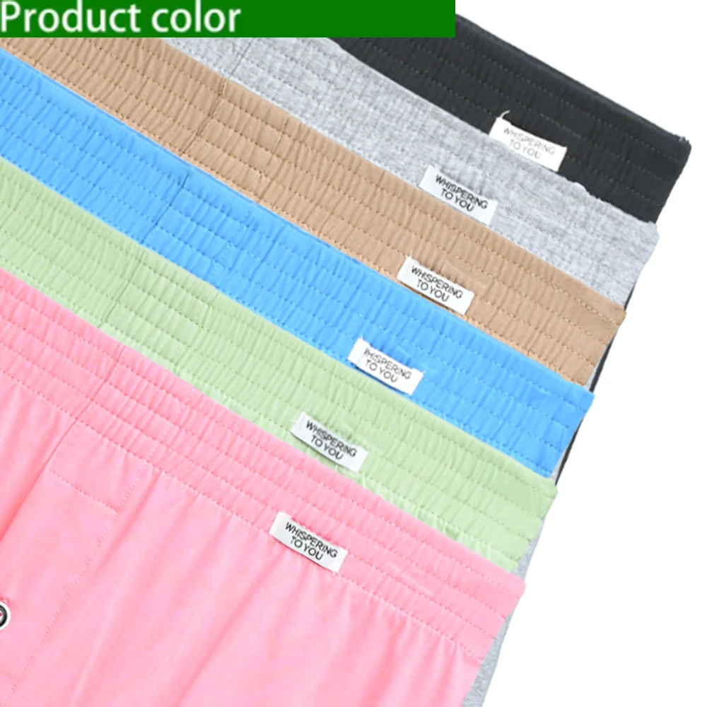 Mens Cotton Underwear Boxer Shorts Casual Elastic Waistband Button Man Underpants Large Size Comfortable For Home 250725