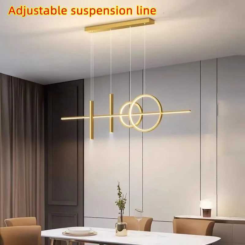 Modern Dining Room Pendant Light LED Smart Remote Control Dining Table Hanging Lamp Luxury Chandelier Home Indoor Decor XJ250725