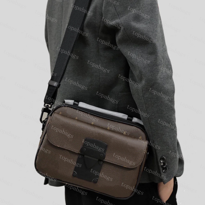 Designer Messenger Bags Men's Fashion Crossbody Bags Real Leather Top Quality Gentleman Outdoor Packs Cross Body Slocks Classic Vintage Shoulder Bag