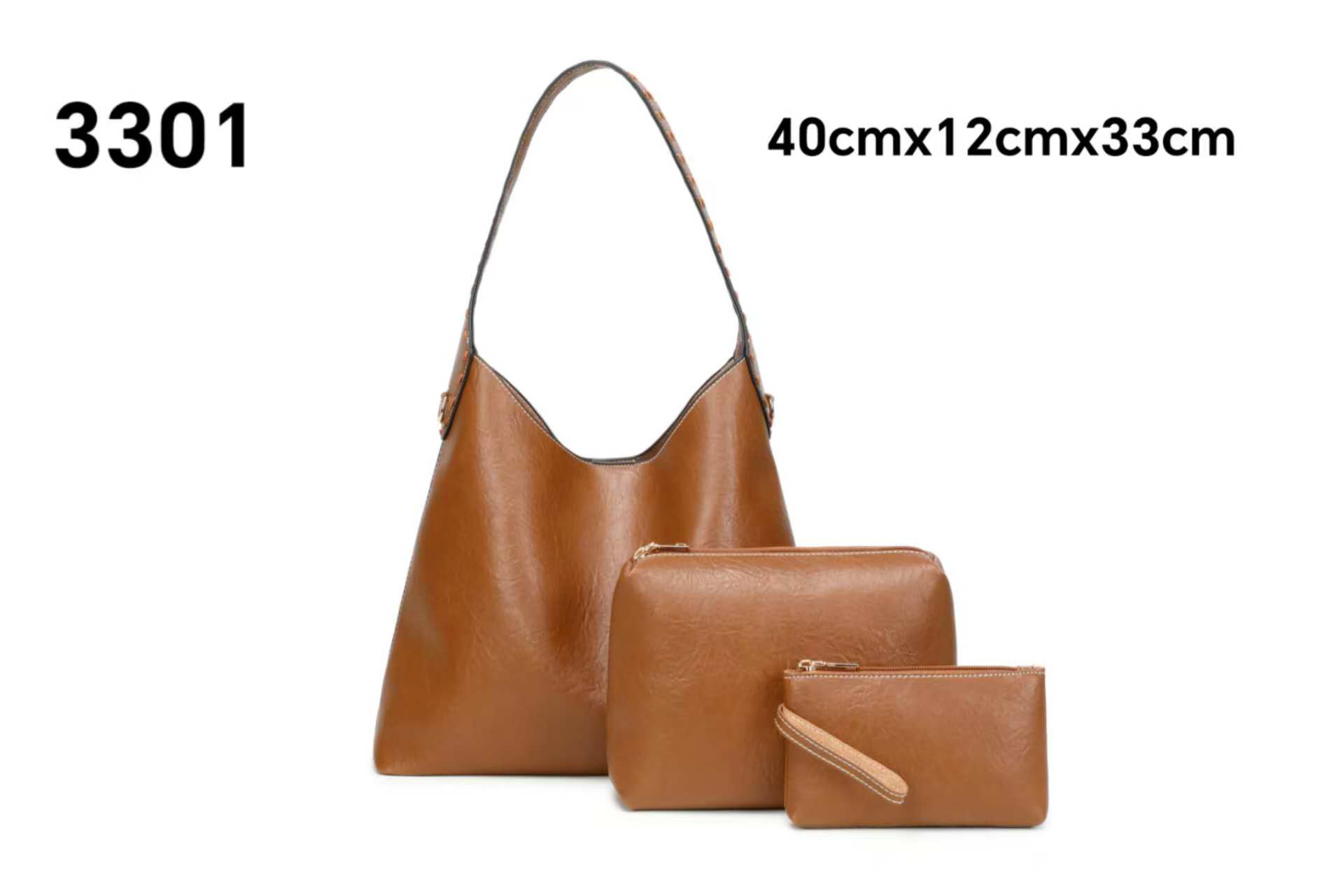 A new large-capacity soft leather single-shoulder crossbody underarm bag for women, featuring a minimalist and soft design