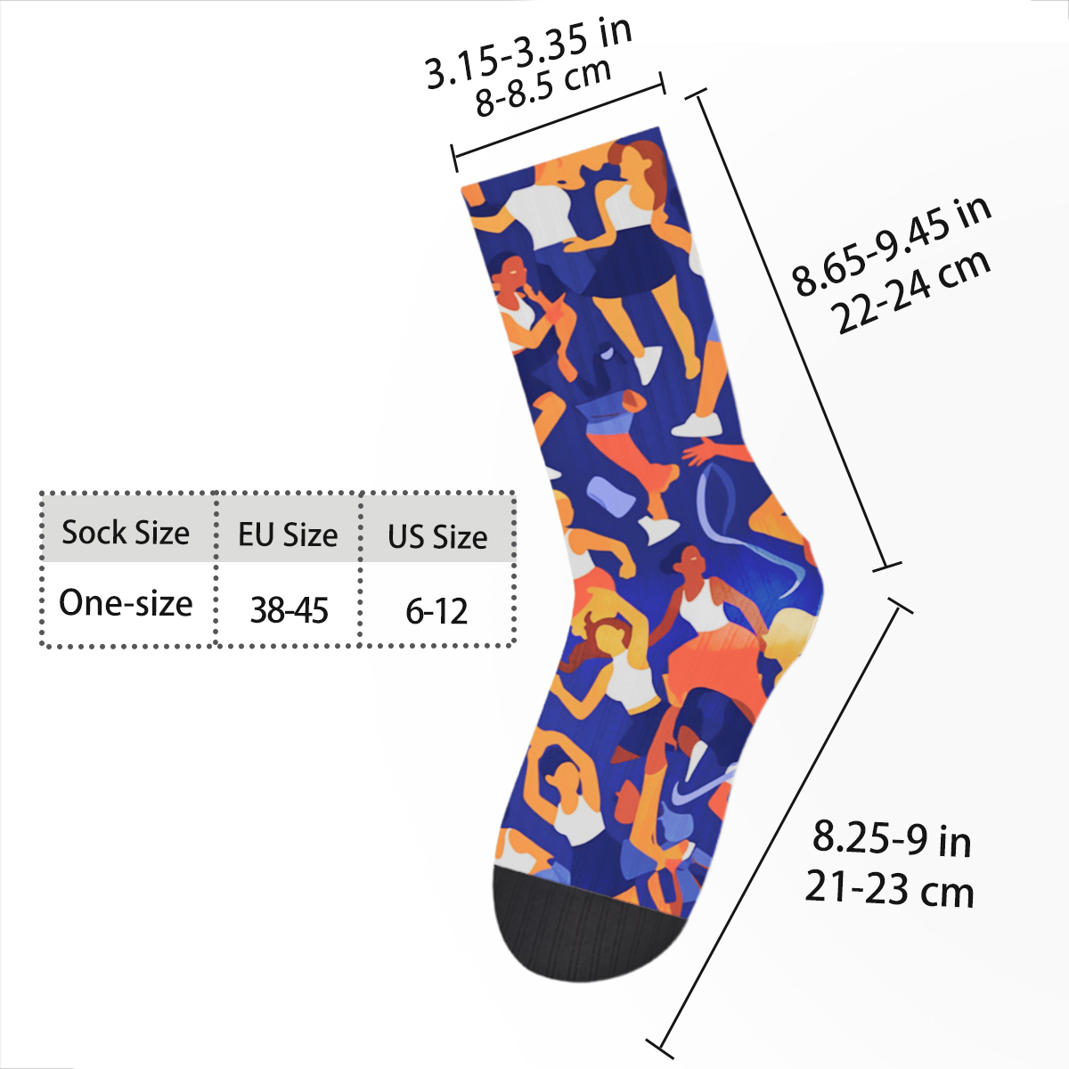 Active Sports - Themed Unisex Tube Designer SocksC090
