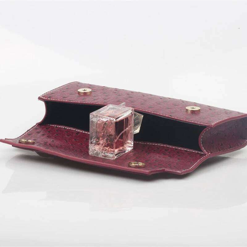 Alirattan Dubai New Women Ostrich Pattern Handbags 2025 Fashion PU Leather Emed Portable Clutch Ladies Evening Party Bag