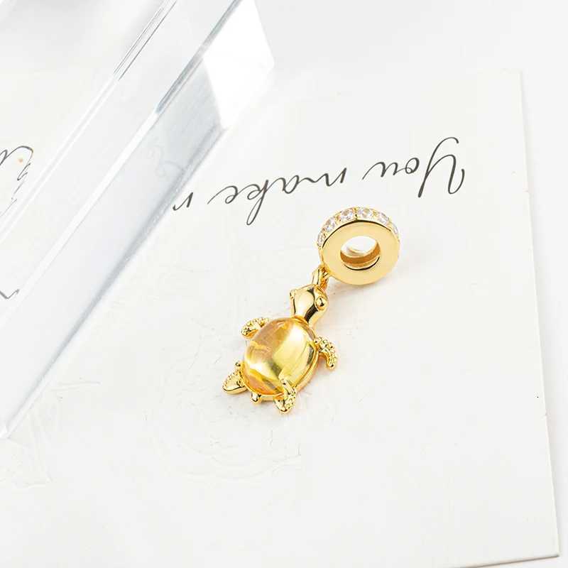 Miniso NEW Murano Glass Sea Turtle Dangle Charm Bead Fits Original 925 Sterling Silver Women Bracelet Fine Jewelry Gift XJ250726