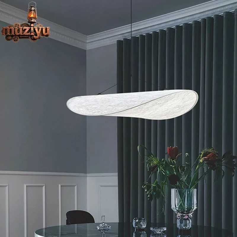 Muziyu Italian Original Design Paper Pendant Chandelier for Dining Living Room Island Leaf Shaped Indoor House Lighting DecorXJ250725